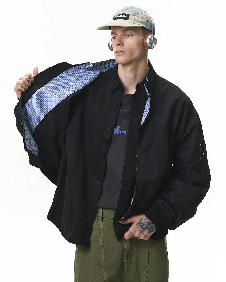 Plaidline Bomber Jacket