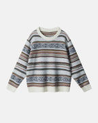 Stripe Jacquard Knit Pullover