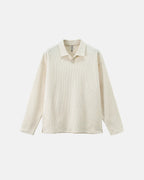 Waffle Long Sleeve Polo Shirts