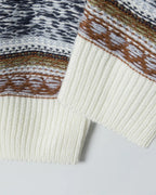 Stripe Jacquard Knit Pullover