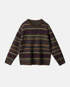 Stripe Jacquard Knit Pullover