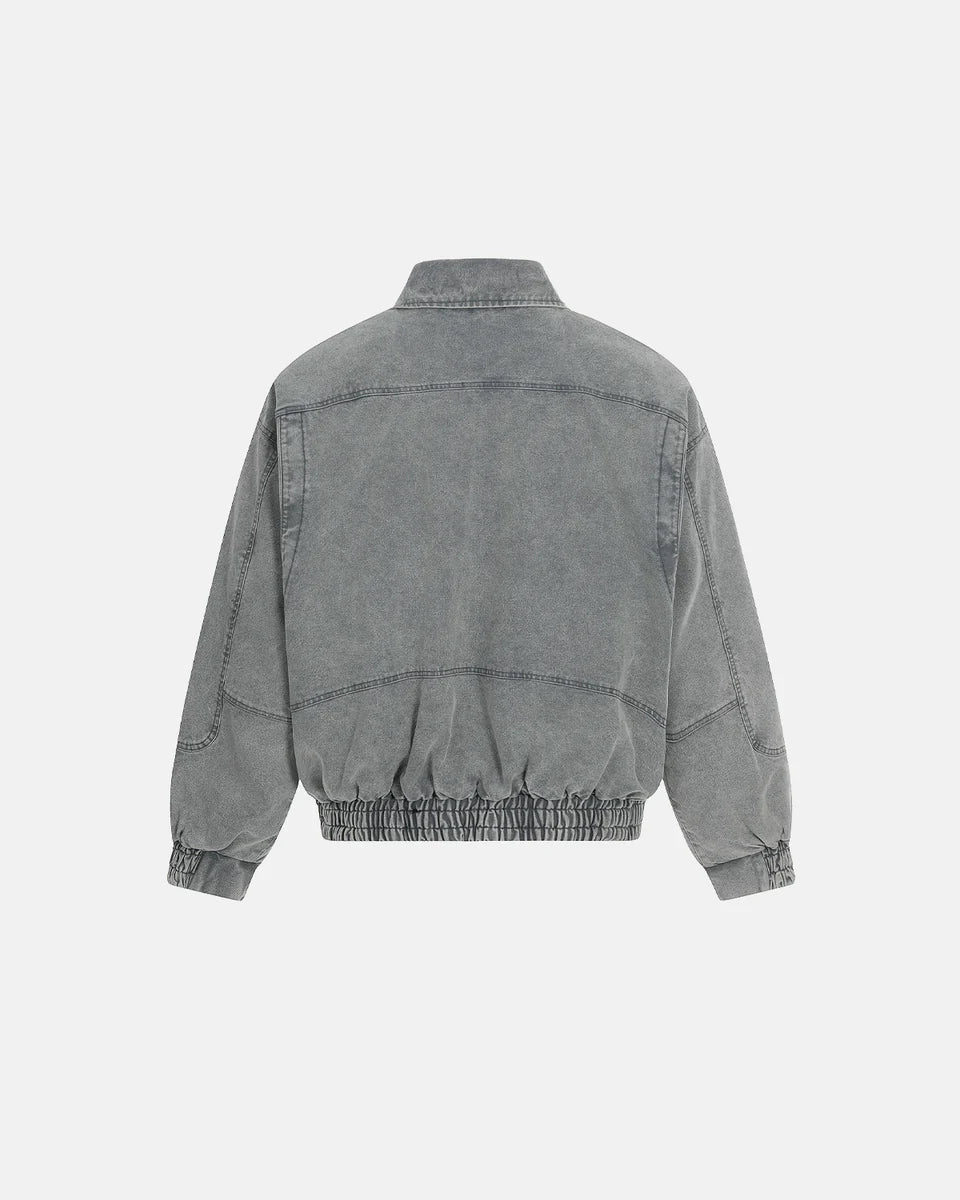 Washed Clasp Denim Jacket