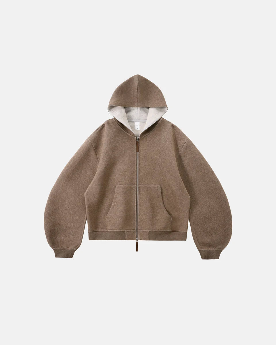 Contrastline Zip Hoodie