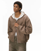 Contrastline Zip Hoodie