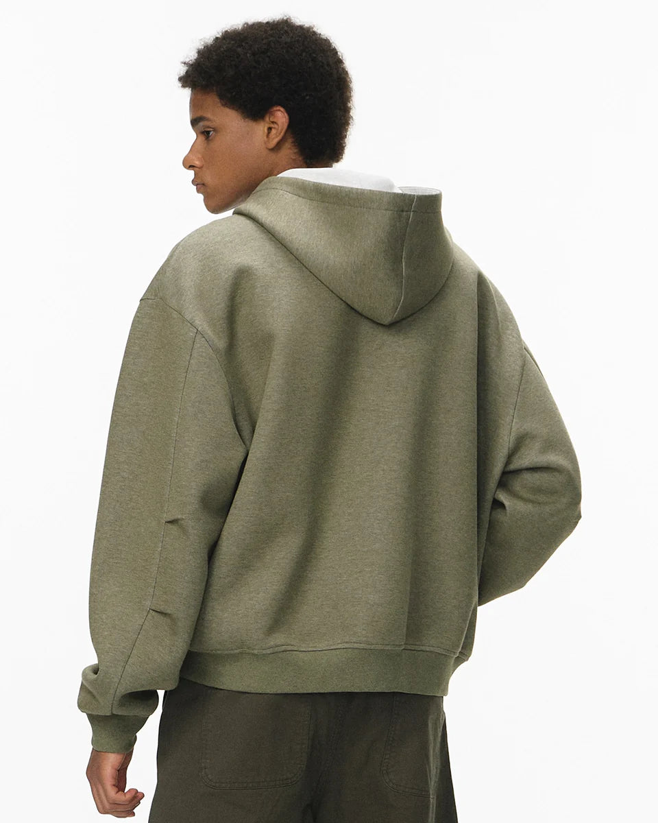 Contrastline Zip Hoodie